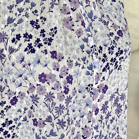 Rachel Zoe Sleeveless Lilac Floral Top - Picture 2 of 10